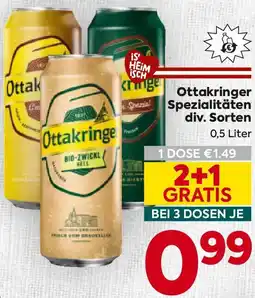 Billa Ottakringer Spezialitäten Angebot
