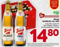 Billa Stiegl Goldbräu od. Hell Angebot