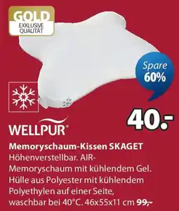 JYSK Memoryschaum kissen skaget Angebot