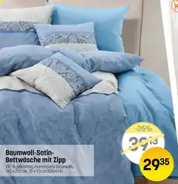 Reiter Baumwoll-Satin- Bettwäsche mit Zipp Angebot