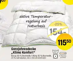 Reiter Baumwolldecke Klima Komfort Angebot