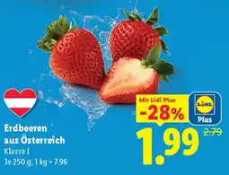 Lidl Erdbeeren aus Österreich Klasse I Angebot