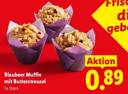 Lidl Blaubeer Muffin mit Butterstreusel Angebot