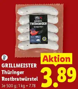 Lidl Grillmeister thüringer rostbratwurstel Angebot