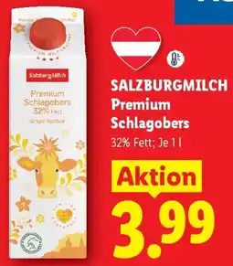 Lidl Salzburgmilch Premium Schlagobers Angebot