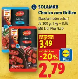 Lidl Sol&mar chorizo zum grillen Angebot
