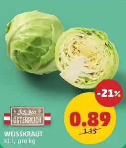 PENNY Weisskraut Angebot