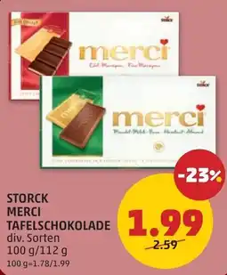 PENNY Storck Merci Tafelschokolade Angebot