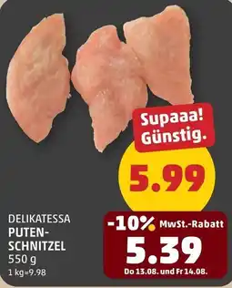 PENNY Delikatessa Putenschnitzel Angebot