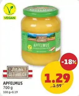 PENNY Ich bin Österreich Apfelmus Angebot