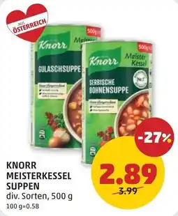 PENNY Knorr Meisterkessel Suppen Angebot