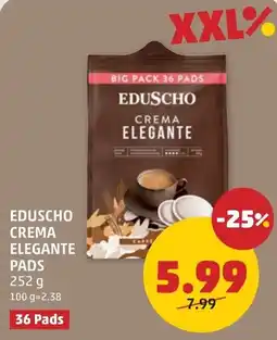PENNY Eduscho Crema Elegante Pads Angebot