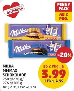 PENNY Milka MMMAX Schokolade Angebot