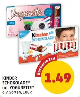 PENNY Kinder Schokolade Angebot