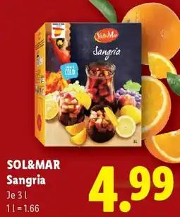 Lidl Sol&mar sangria Angebot