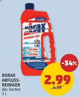 PENNY Rorax Abfluss-Reiniger Angebot