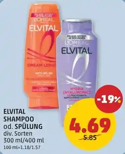 PENNY Elvital Shampoo od. Spülung Angebot