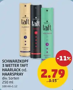 PENNY Schwarzkopf Taft Haarlack Angebot