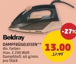 PENNY Beldray Dampfbügeleisen Angebot