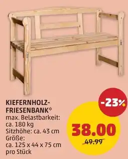 PENNY Kiefernholz-Friesenbank* Angebot