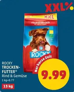 PENNY Rocky Trockenfutter Rind & Gemüse Angebot