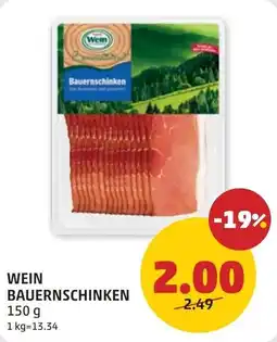 PENNY Wein Bauernschinken Angebot