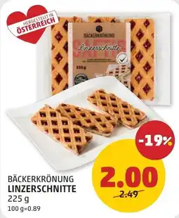 PENNY Bäckerkrönung Linzerschnitte Angebot