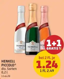 PENNY Henkell Piccolo Angebot