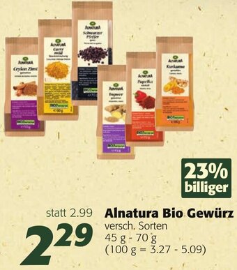 Strasser Markt Alnatura Bio Gewürz 45g-70g Angebot