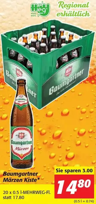 Strasser Markt Baumgartner Märzen Kiste Angebot