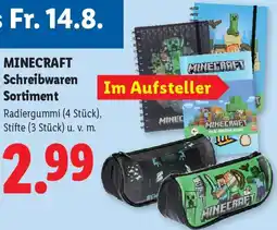 Lidl Minecraft schreibwaren sortiment Angebot