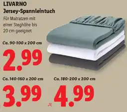 Lidl Livarno jersey-spannleintuch Angebot