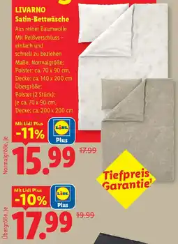 Lidl Livarno satin-bettwäsche Angebot