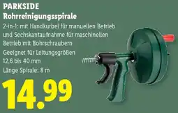 Lidl Parkside Rohrreinigungsspirale Angebot