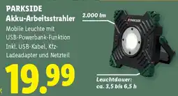 Lidl Parkside Akku-Arbeitsstrahler Angebot