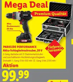 Lidl Parkside performance akku-schlagbohrschrauber Angebot