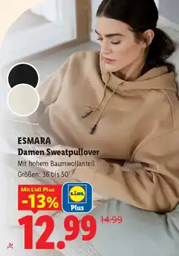 Lidl Esmara Damen Sweatpullover Angebot