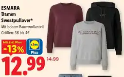 Lidl Esmara damen sweatpullover Angebot