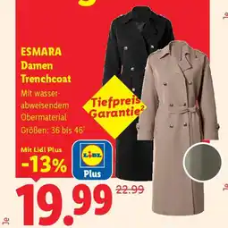 Lidl Esmara damen trenchcoat Angebot