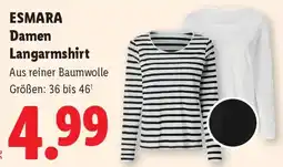 Lidl Esmara Damen Langarmshirt Angebot