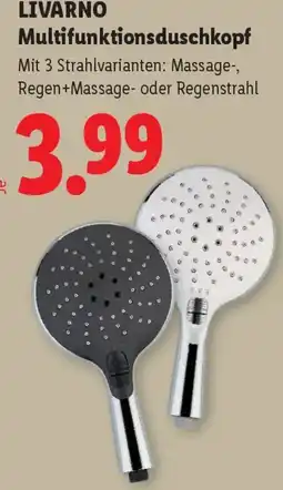Lidl Livarno Multifunktionsduschkopf Angebot