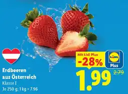 Lidl Erdbeeren aus Österreich Klasse I Angebot