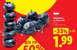 Lidl Heidelbeeren aus Österreich Klasse I Angebot