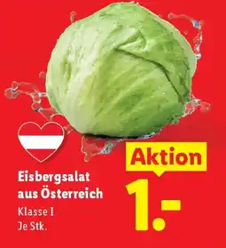 Lidl Eisbergsalat aus Österreich Klasse I Angebot