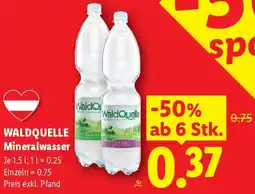Lidl Waldquelle mineralwasser Angebot