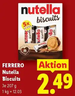 Lidl Ferrero Nutella Biscuits Angebot