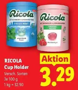 Lidl Ricola cup holder Angebot