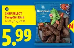 Lidl Chef select ćevapčići rind Angebot