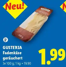 Lidl Gusteria Fadenkäse geräuchert Angebot