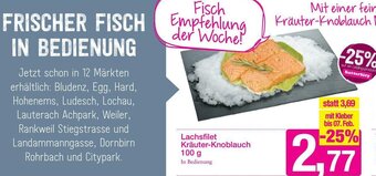 Sutterlüty Lachsfilet Kräuter-Knoblauch 100g Angebot